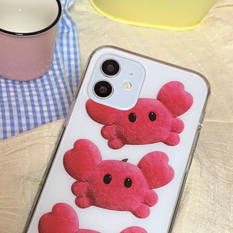 mini crab kkokko Jelly Hard phone case