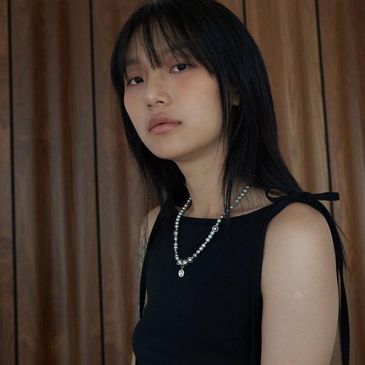 Silver Pearl Necklace