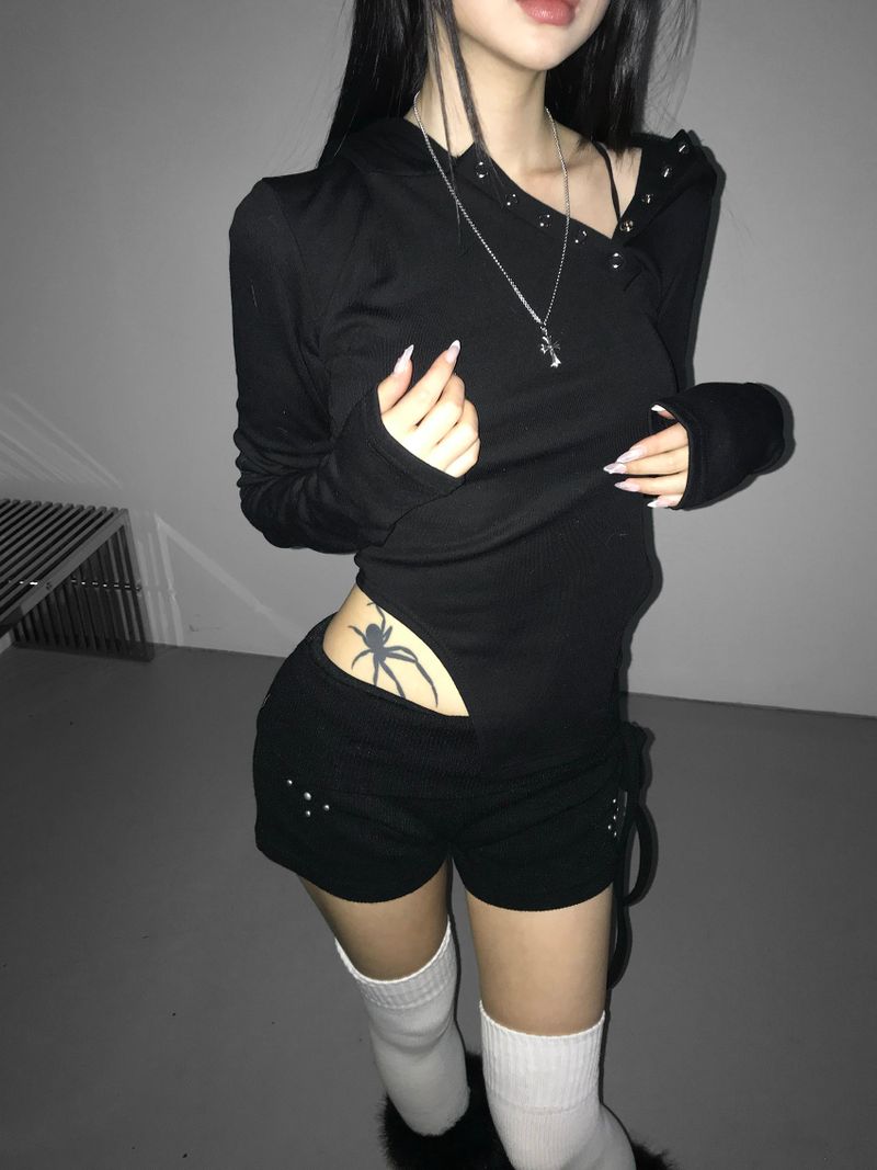 polding stud string shorts(2 color)