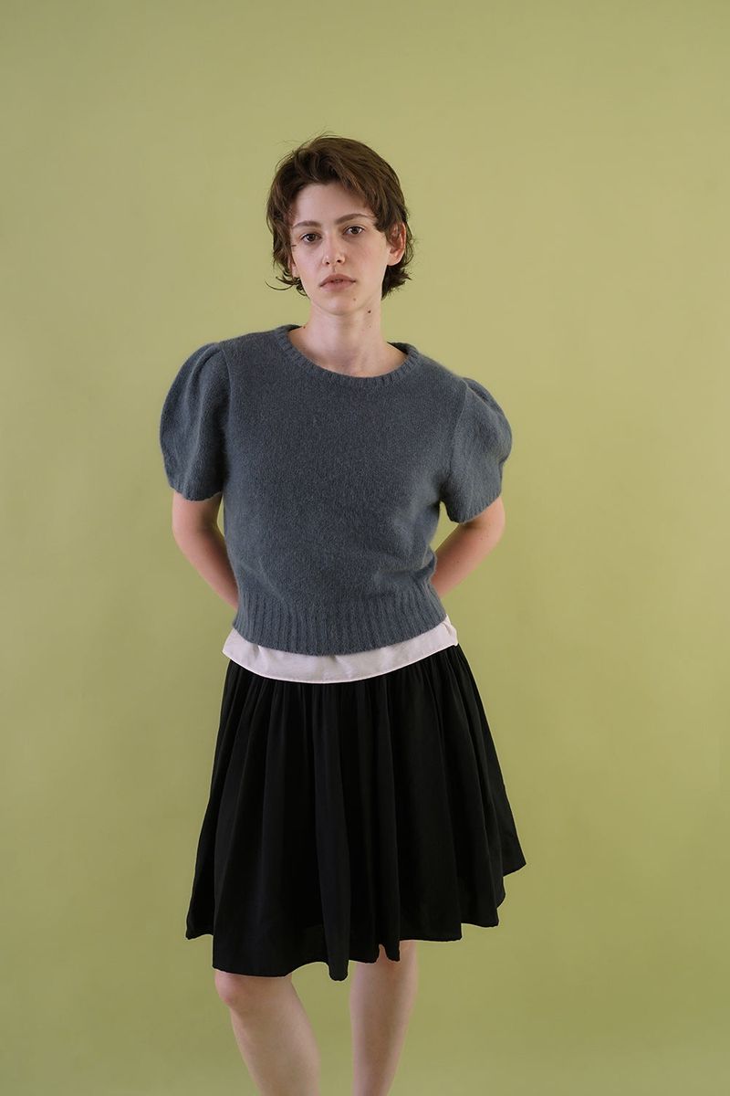 Sleek tensel skirt_black