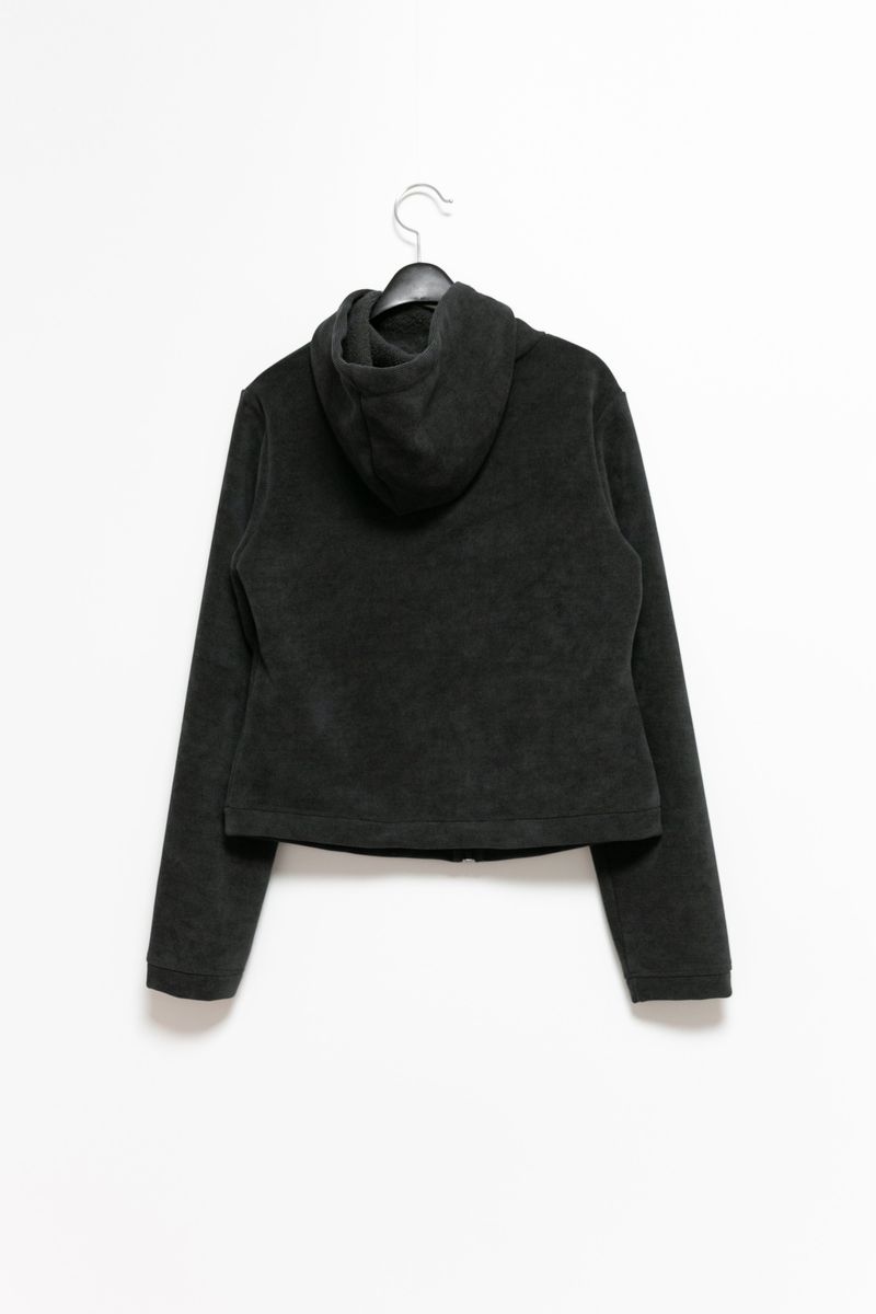 neck 3 Button fluffy hood zip-up(3colors)