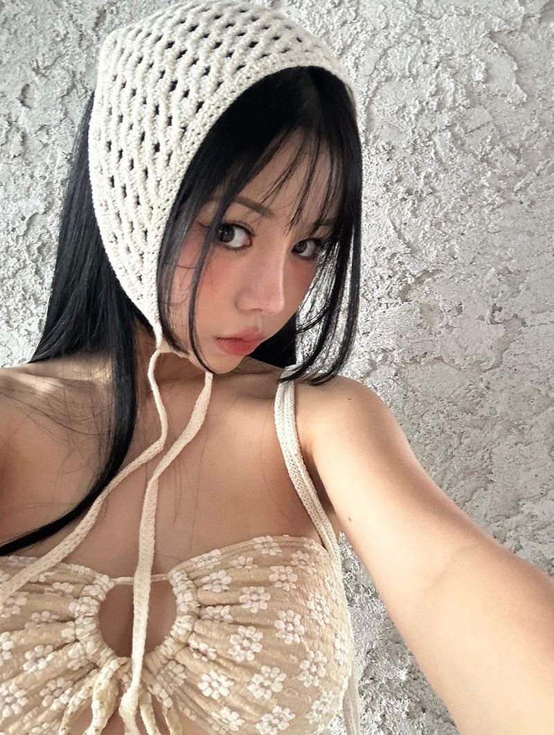 crochet hair bandana scarf