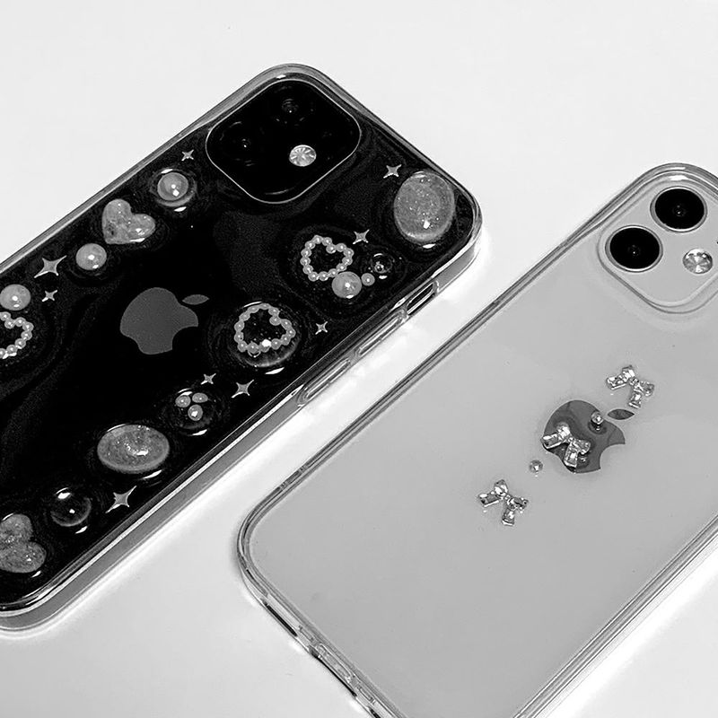 [MADE] White bubble Resin Case