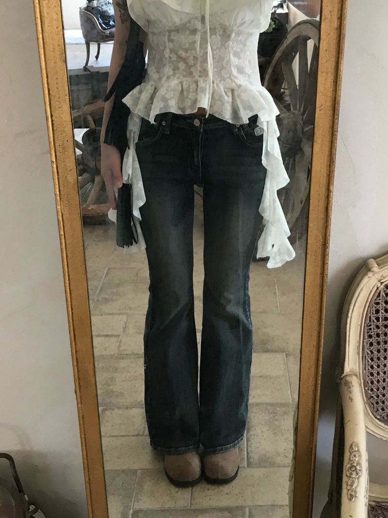 Bridget Gradient Washing Bootcut Denim Pants