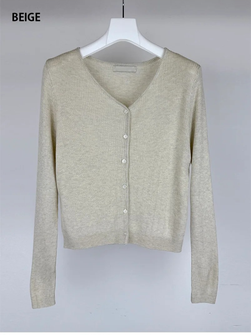 WOOL V-NECK CARDIGAN (5C)