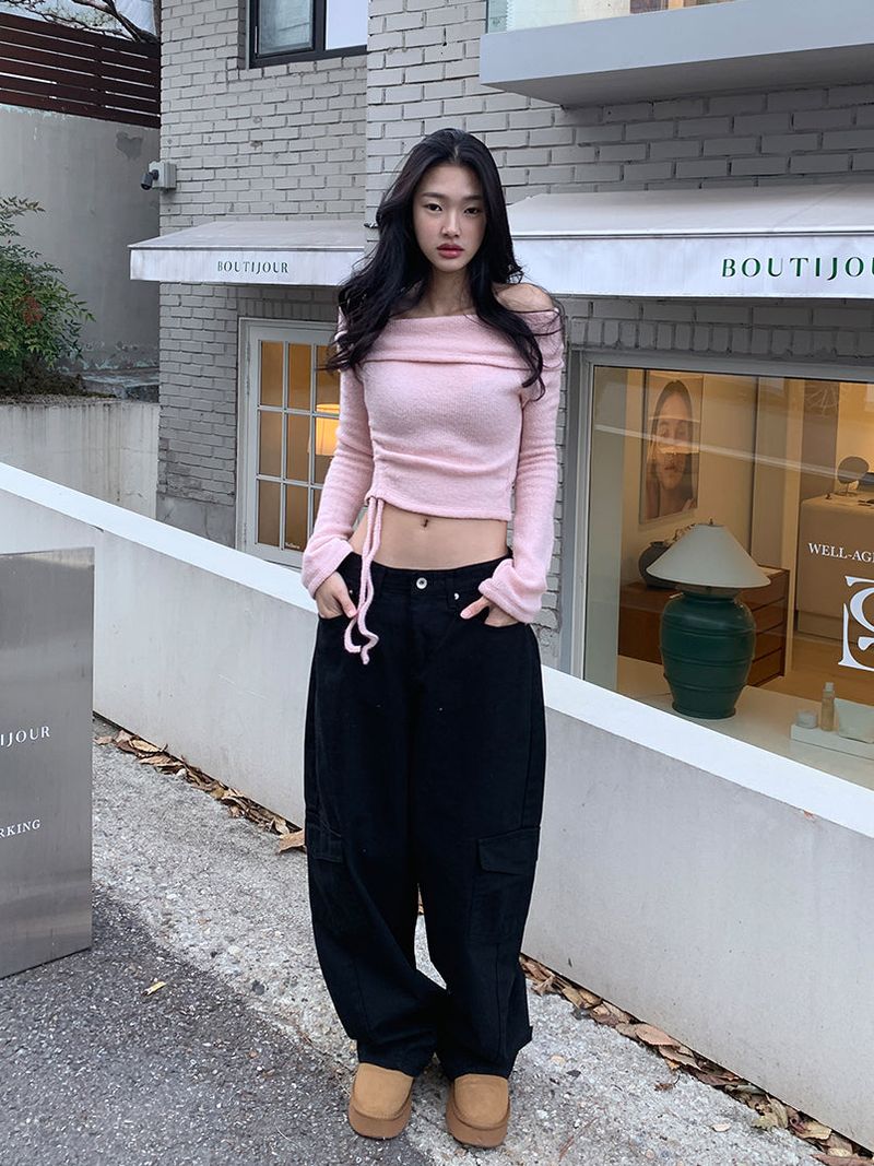 SLASH CARGO COTTON PANTS (2COLOR)