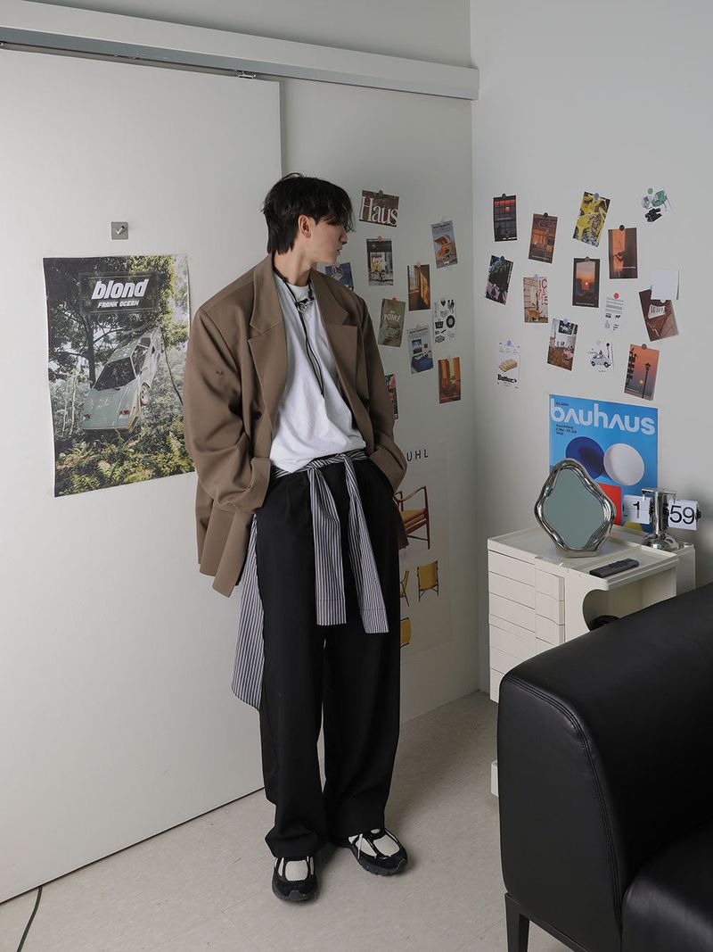 3 TAP Shirt Layered Slacks (2color)