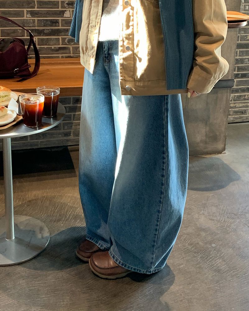 [ORIGINAL] PRESS BALLOON WIDE DENIM PANTS