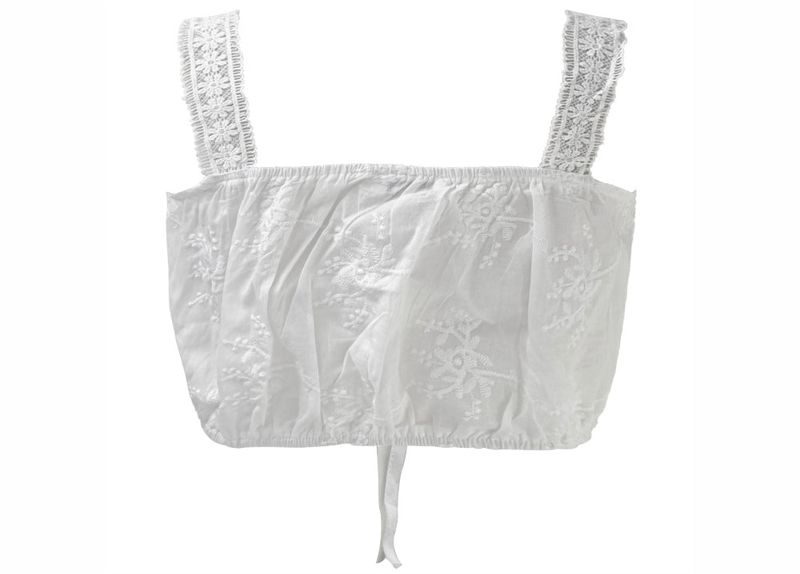 daisy jacquard lace top