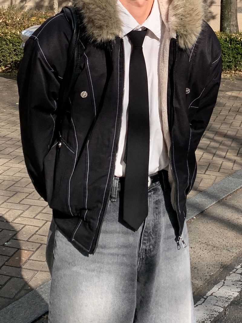 Mensfloor（メンズフロア）の「Corta Raccoon Incised Padded Coat（Jackets/Outerwear）」