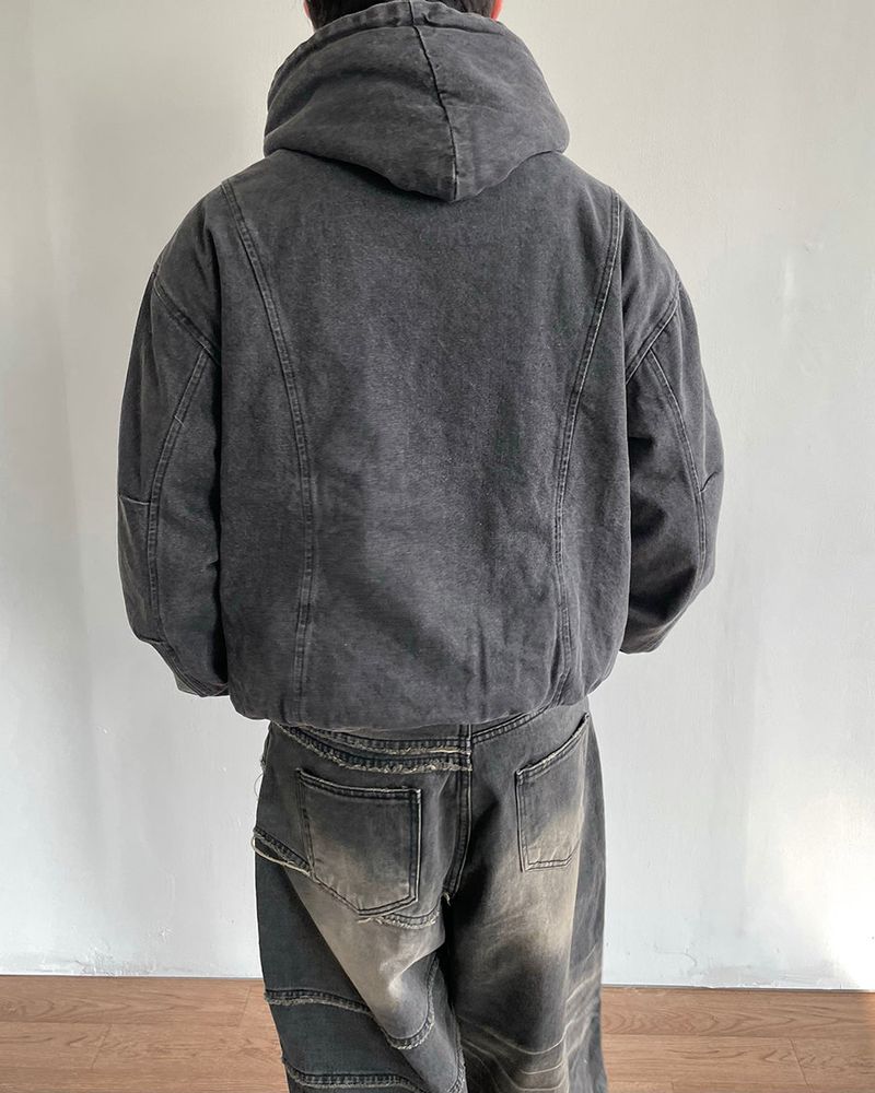 Denim Hooded Jumper