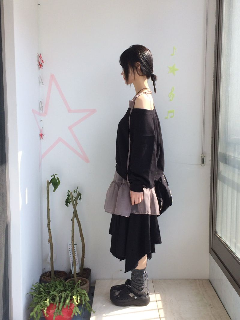 flared ribbon skirt