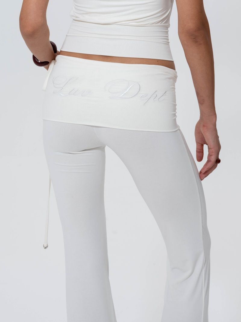 We Fell In Love In Reality(ウィ フェル イン ラブ イン リアリティ)の「Luv Dept / Cloud-Soft Foldover Flare Pants(Pants)」
