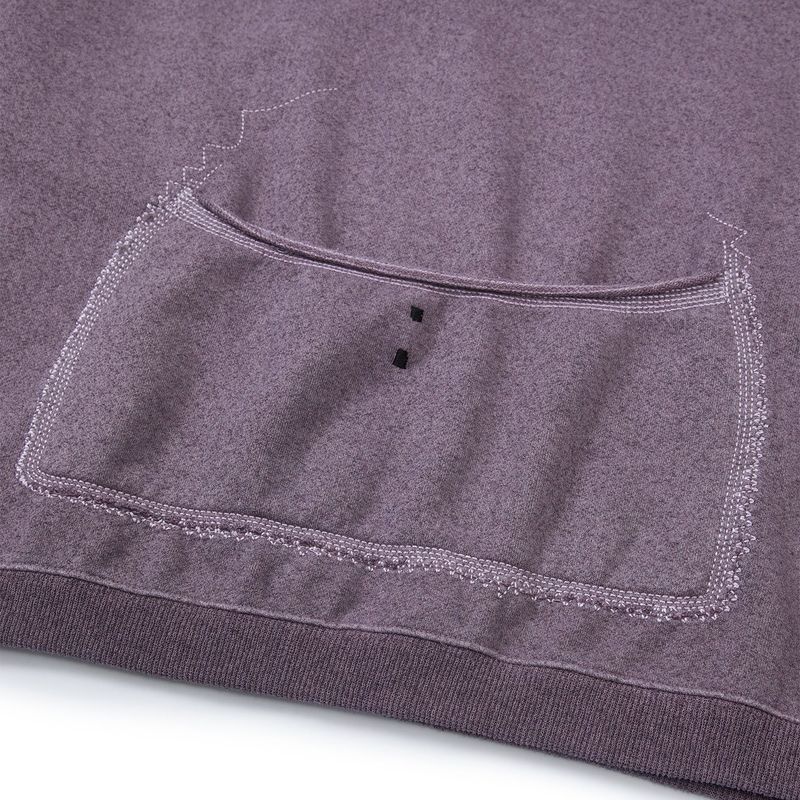 [OATSLIFE] Milk foam pullover / Plum ash