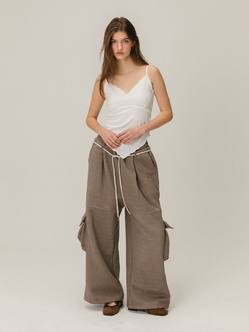 PIGMENT CARGO SWEATPANTS / CHARCOAL