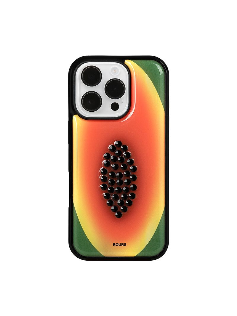 ROURS（ラウォルズ）の「キュービックフルーツケース (papaya)（スマホグッズ/小物）」