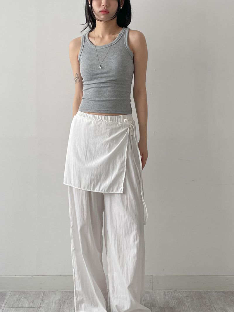 Geeks Wrap Nylon Wide Pants