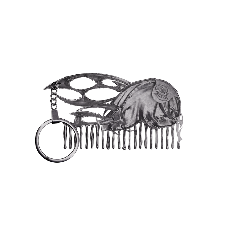 Shin Comb Keychain - Steel