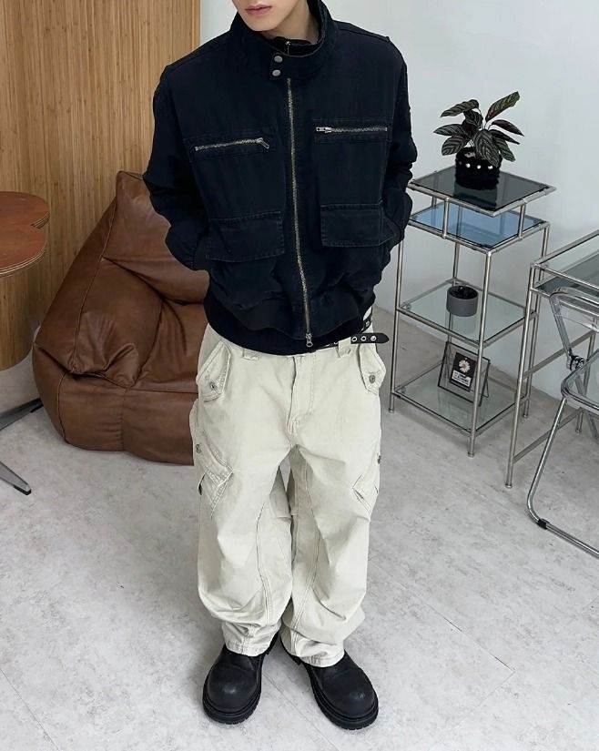 Meder Vintage Crop Field Jacket