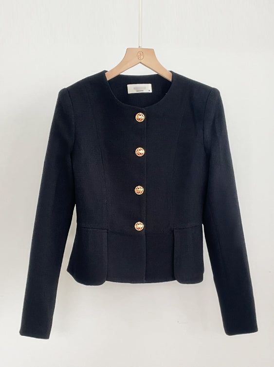 Kime Tweed Peplum Jacket