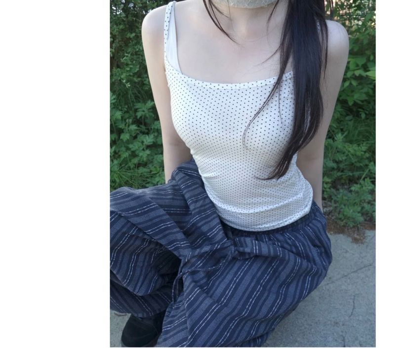 skin sleeveless dot