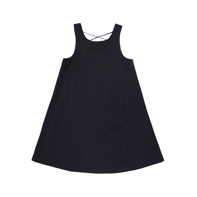 BACK RIBBON DRESS (2 COLORS)