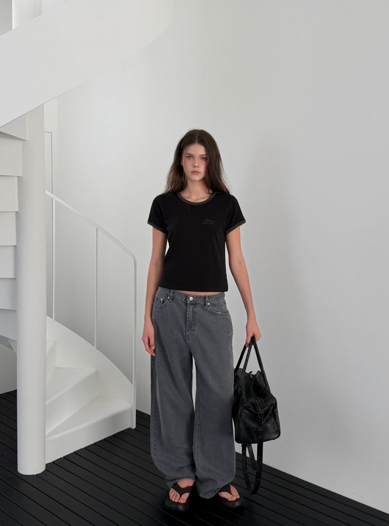 [ORIGINAL] Circle Row Leather Boston Bag