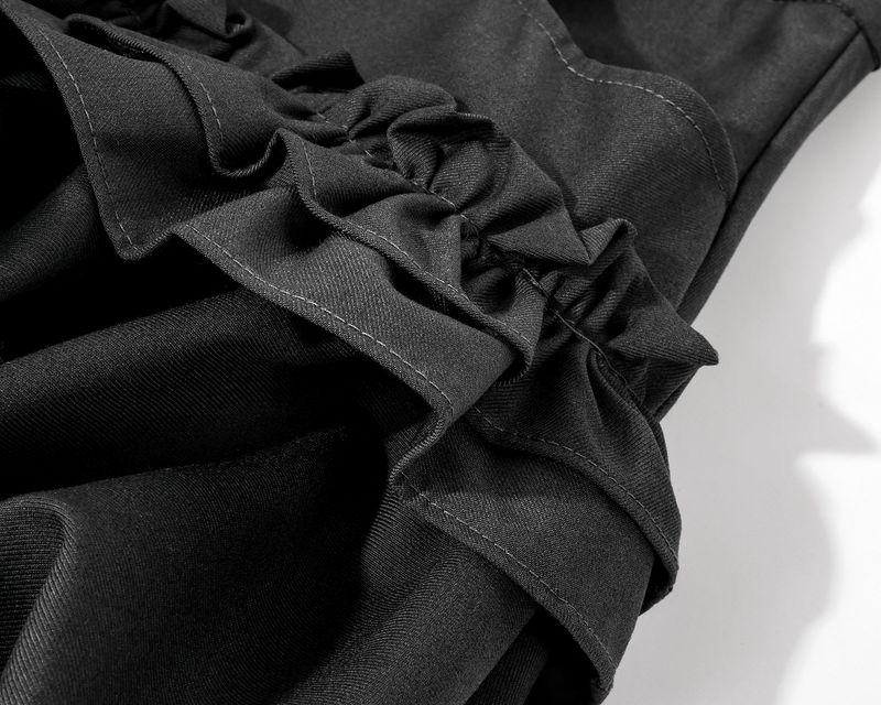 Ruffle Balloon Shirring Mini Skirt 231216236