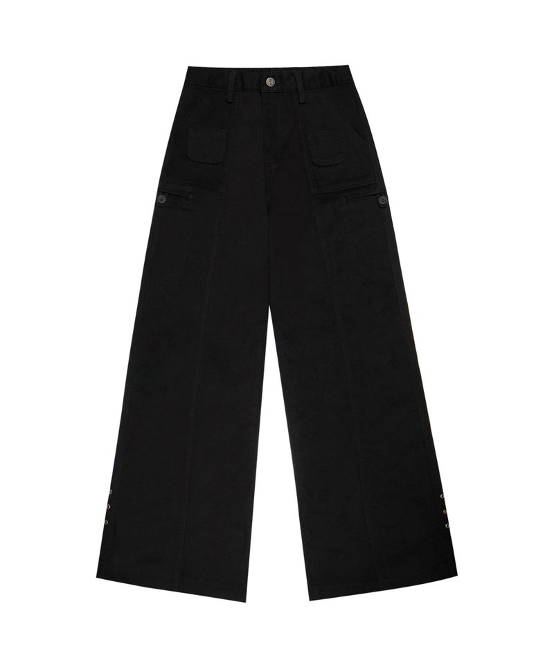 MINI POCKET WIDE COTTON PT BLACK