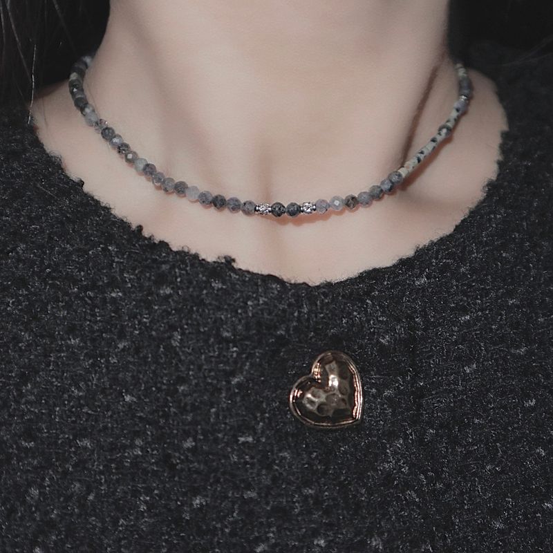iolite gemstone choker