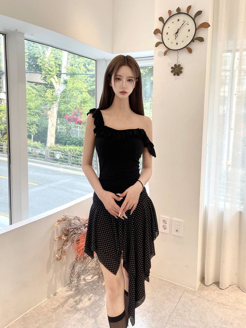 1509. Frill Two-Way Sleeveless (3 Colors)