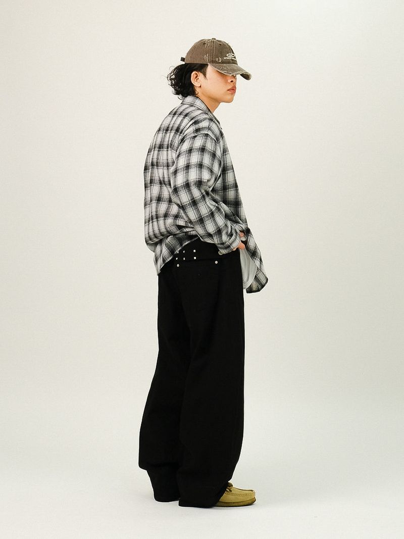 DE Back Point Wide Balloon Pants