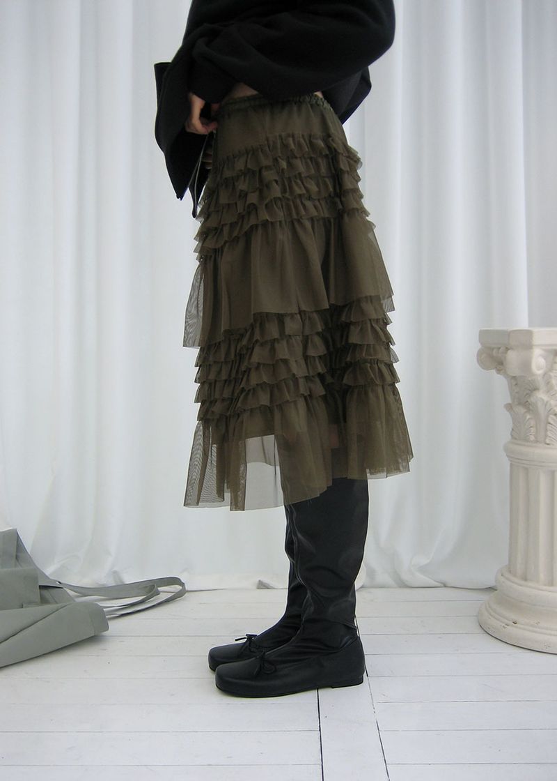 CANCAN SHA MIDI SKIRT (3color)
