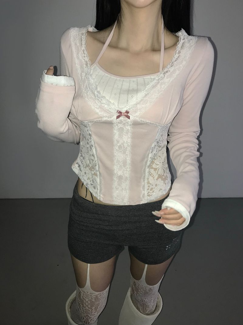 roomie lace top(4color)