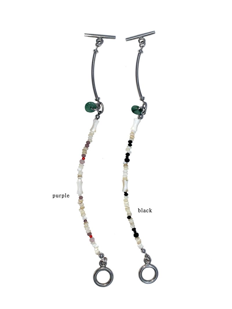Green point half bangle bracelet (2 color)