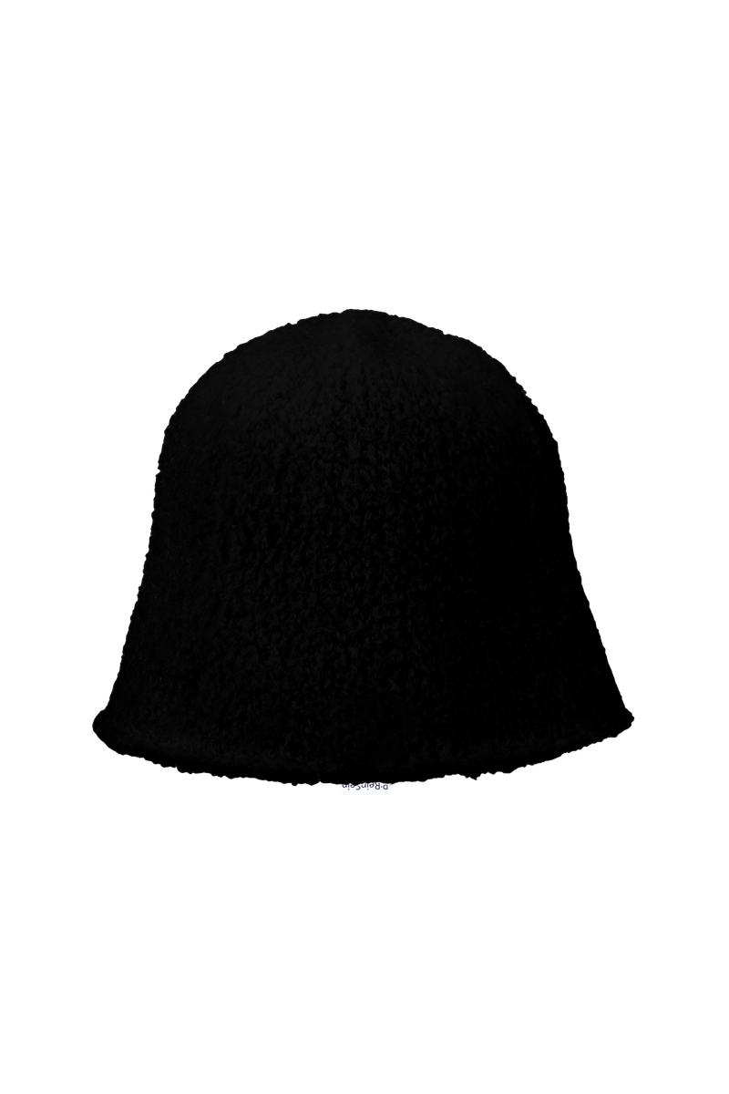 Black Puffy bucket hat (블랙 뽀글이 버킷햇)