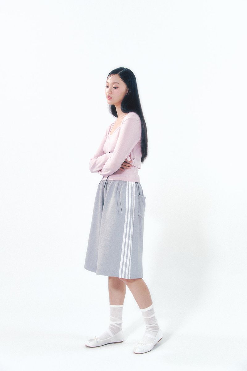 Bermuda Lace Pants Gray