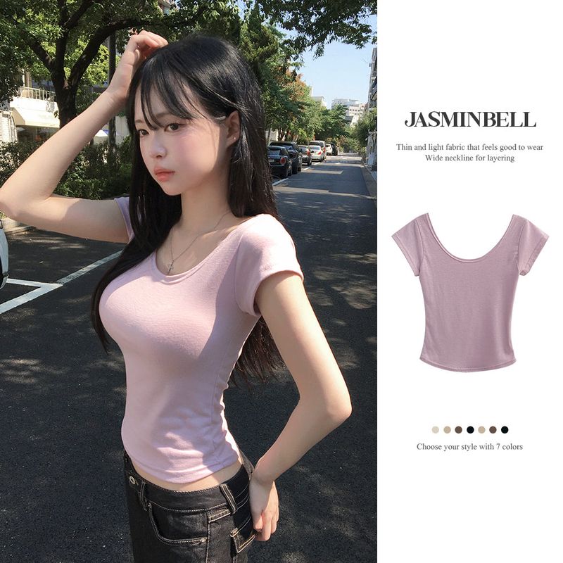 Shuni Lip-Neck Short-Sleeve
