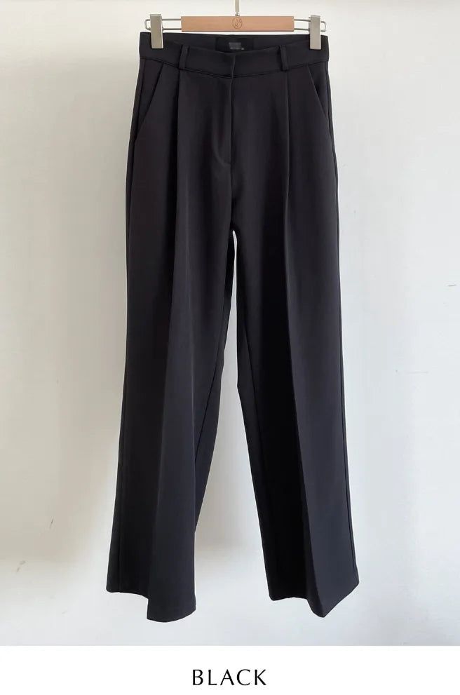 Ask Pintuck Wide Slacks