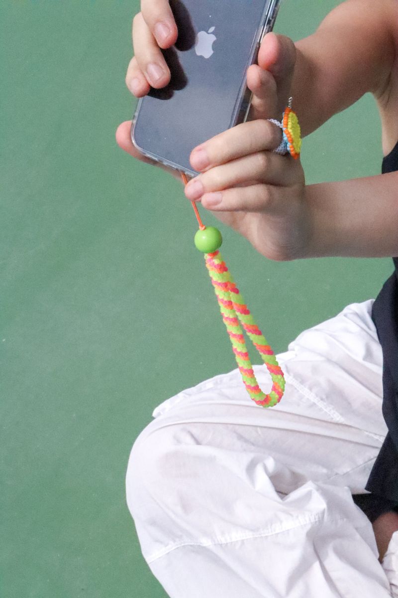 Classical Crochet Phone strap (Green)