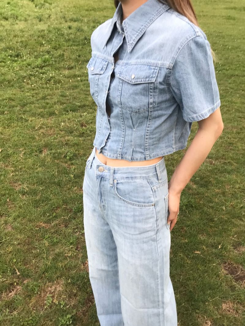 Horizon denim set up shirt