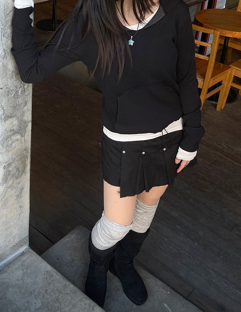 Loose Layered Knee Socks