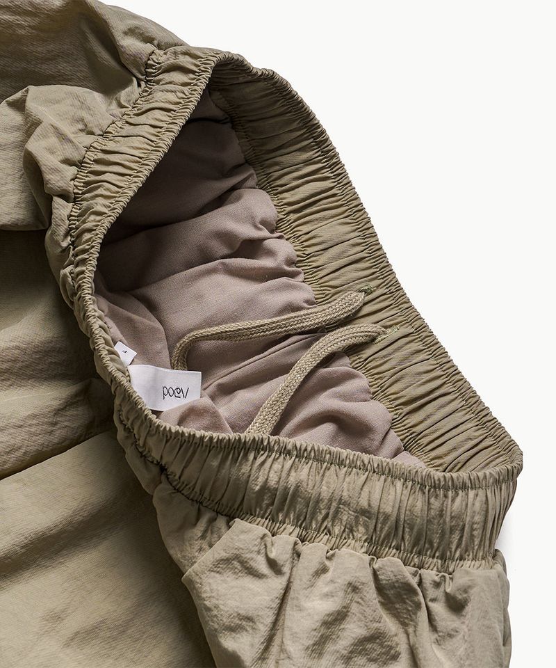 Nylon Balloon Shorts - Khaki