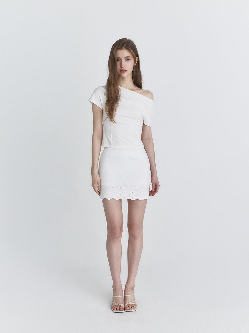 Drape t-shirt (Ivory)