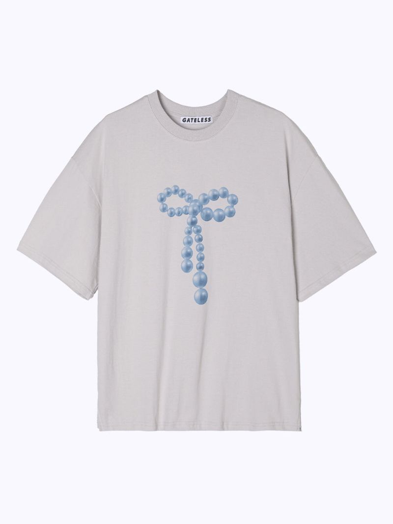 ビーズリボンTシャツ