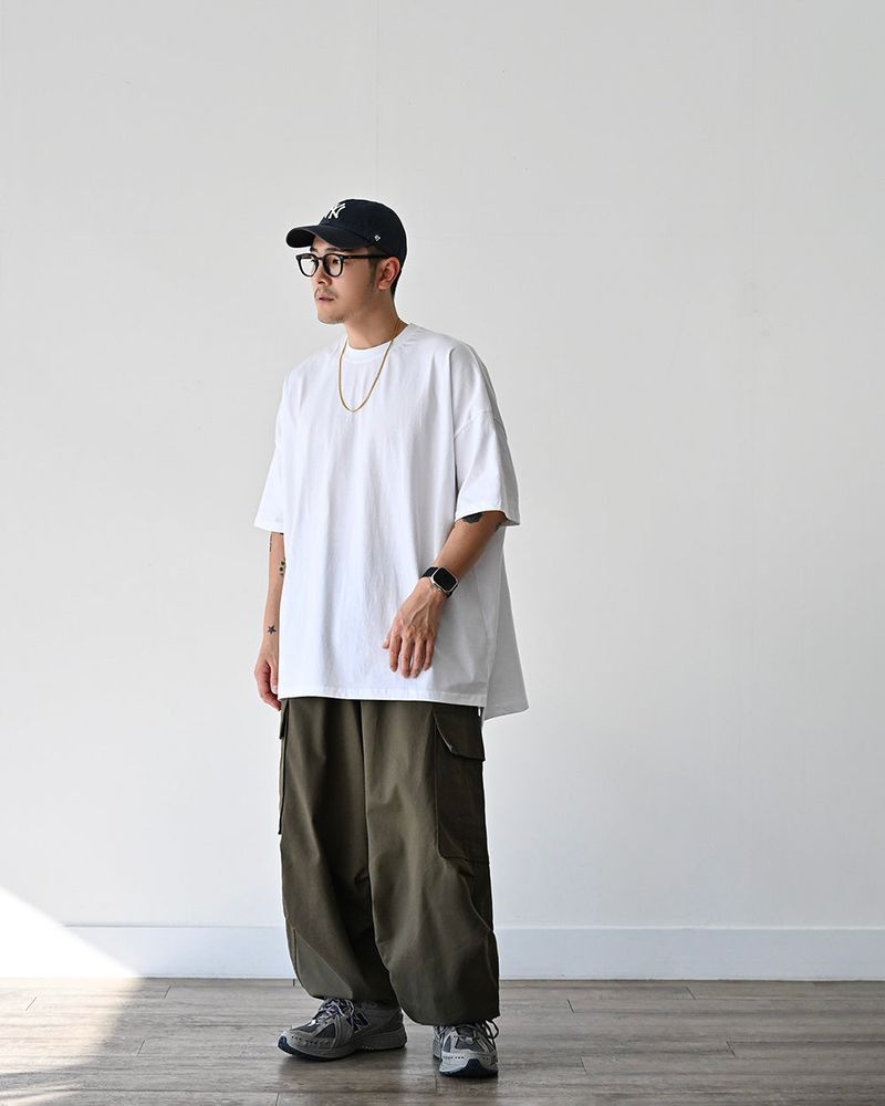 SIO WIDE CARGO PANTS KHK