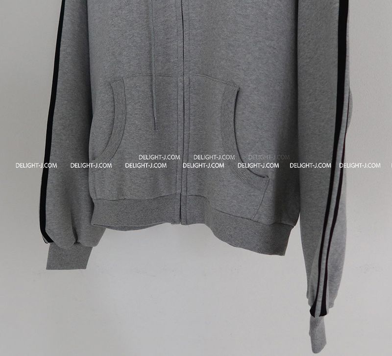 Breeze napping track Oversized-fit hooded zip-up