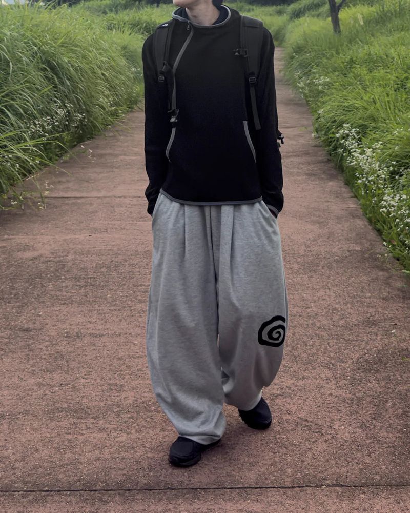 Nuve Art Graphic Wide Sweatpants