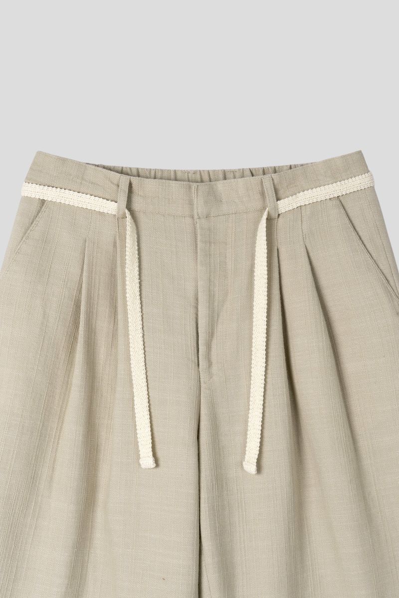 Olin linen two tuck wide denim