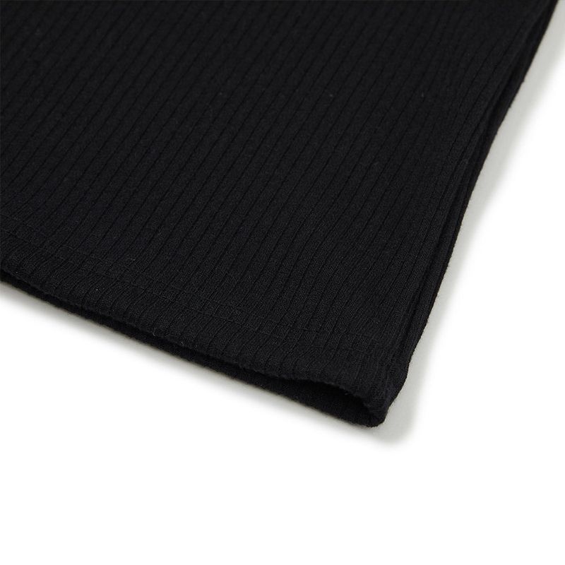 スクエアスリムミニドレス / Square Slim Mini Dress [BLACK]